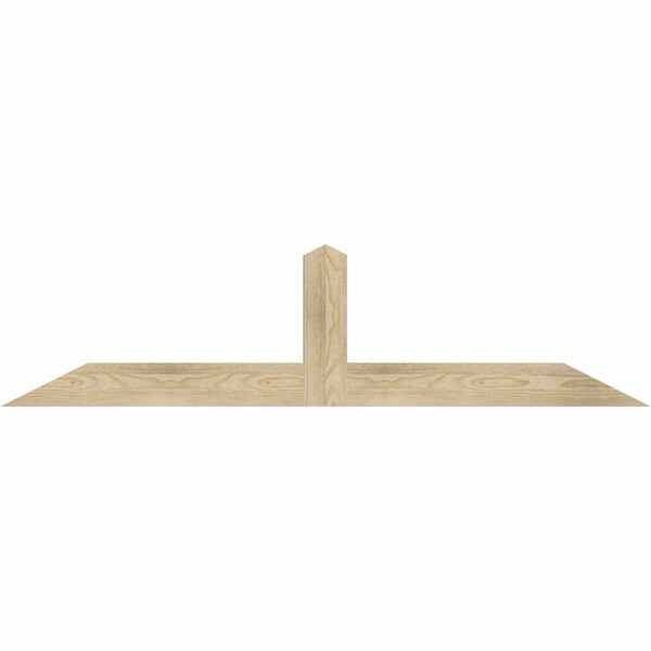 Ekena Millwork Portland Rough Sawn Timber Gable Bracket, Douglas Fir, 60"W x 15"H x 2"D x 4"F, 6/12 Pitch GBW060X15X0204POR00RDF - main